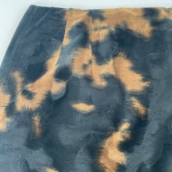 VTG Harvé Bernard Black Bronze “Tortoise Shell” High Waist Miniskirt - Picture 5 of 14